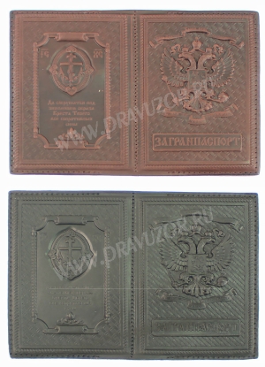 Обложка для загранпаспорта (с вкладышем)