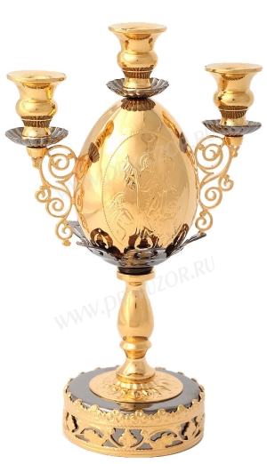 Подсвечник настольный пасхальный (3 свечи)