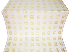 Парча "Абакан" (белая/золото) 1.8 м