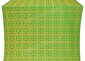 Парча "Севастьяновская" (зелёная/золото) 1.1 м