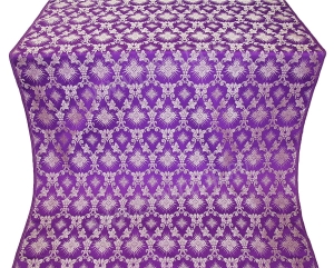 Парча "Лоза" (фиолетовая/серебро) 1.9 м