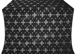 Парча "Белозерск" (чёрная/серебро) 1.0 м
