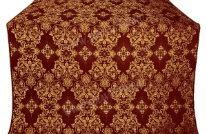Шелк "Слуцк" (бордо/золото) 1.4 м