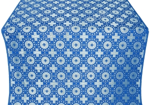 Шёлк "Мирликийский" (синий/серебро) 1.3 м