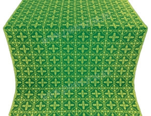 Шёлк "Любава" (зелёный/золото) 1.6 м