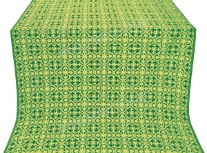 Шёлк "Елизавета" (зелёный/золото) 1.4 м